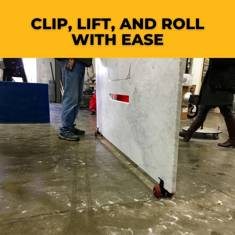 FastCap 02120 Clip N ROLL with Steel Axel, Polyurethane Wheels, 500 LB Capacity - Image 3